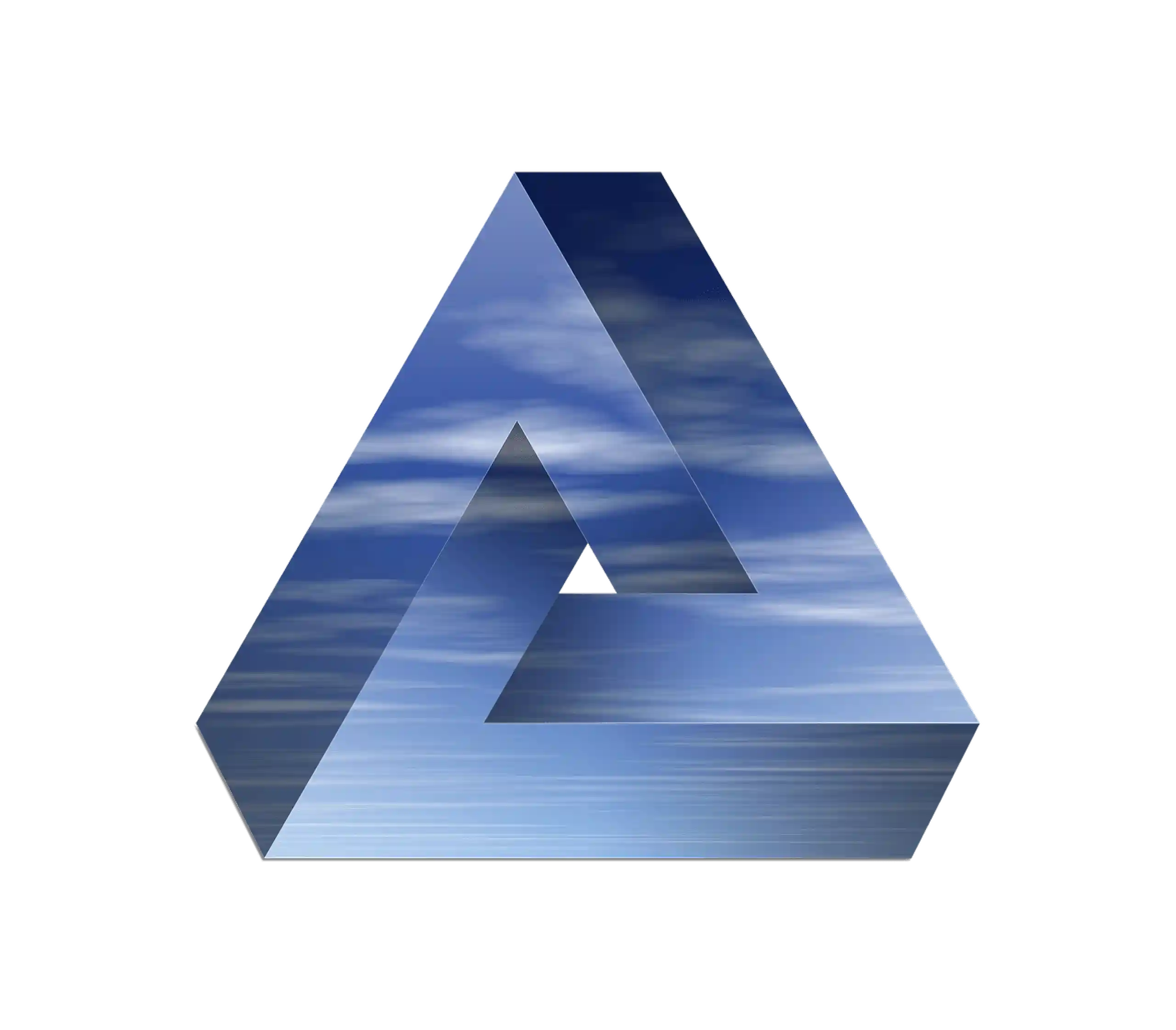 Imagen del triangulo de Penrose, perteneciente al Capítulo 6º del Kybalion: la Paradoja Divina